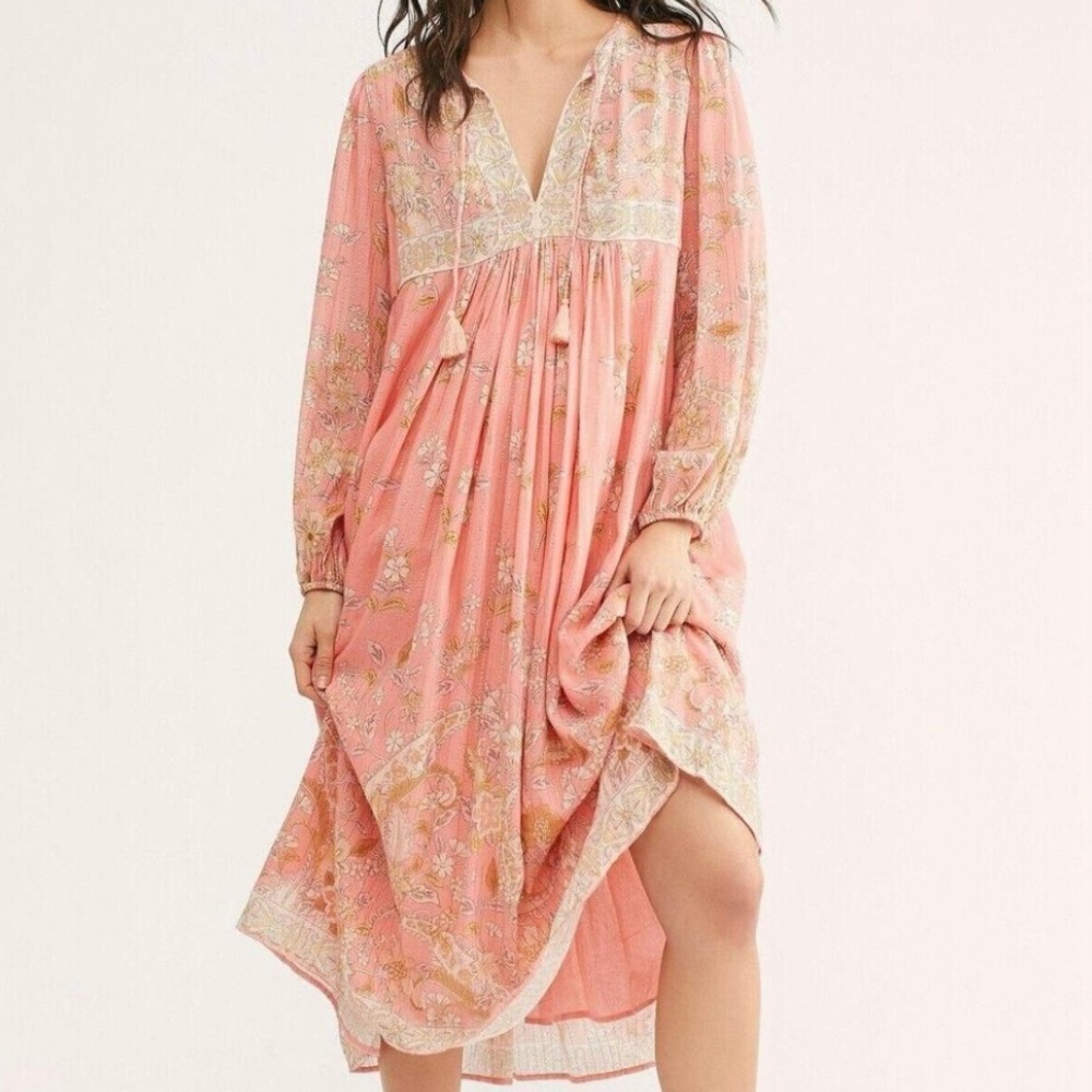 Spell & The Gypsy Hendrix Floral Dress Floral Dusty Pink